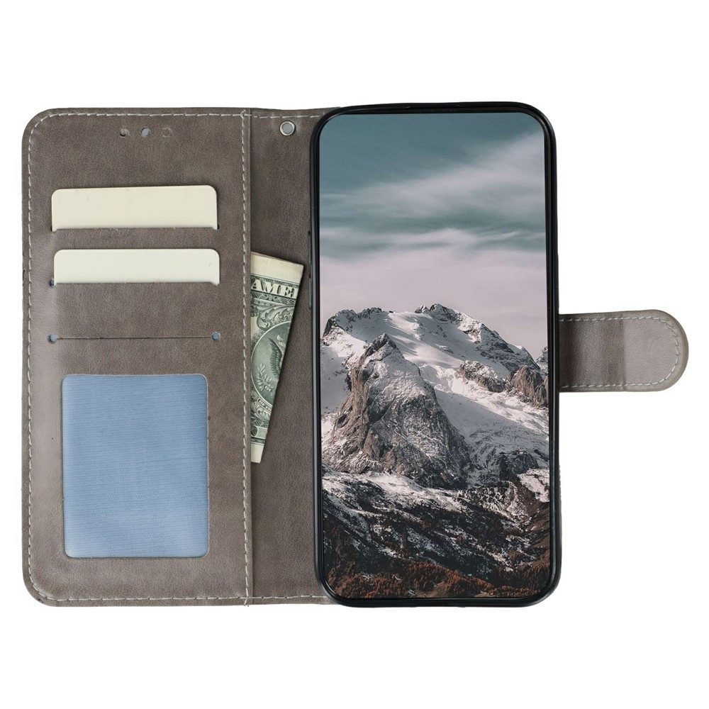 Mandala könyv tok a Xiaomi Redmi 15 5G-hez - szürke