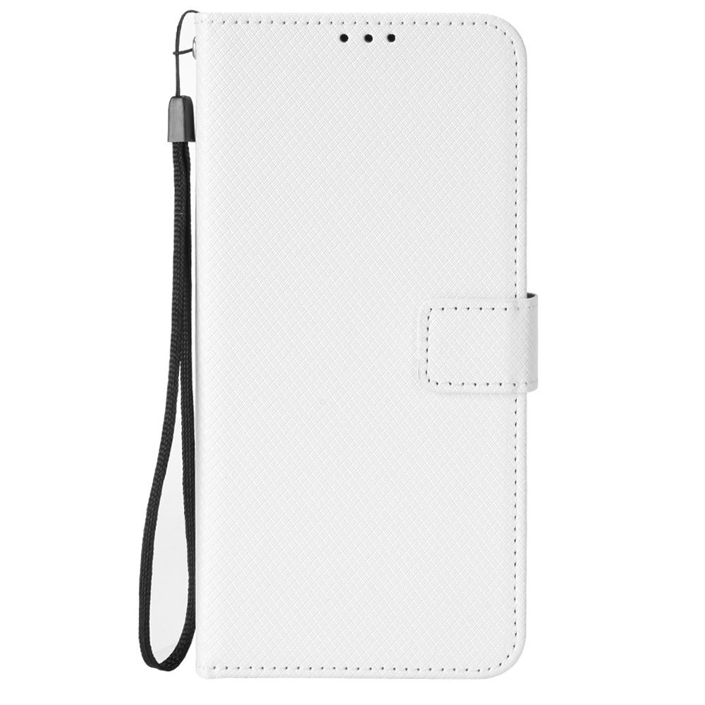 Gyémánt könyvtáska Realme Note 70T-hez - fehér