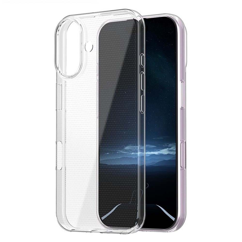 Átlátszó zselés tok iPhone 16 készülékhez - átlátszó
