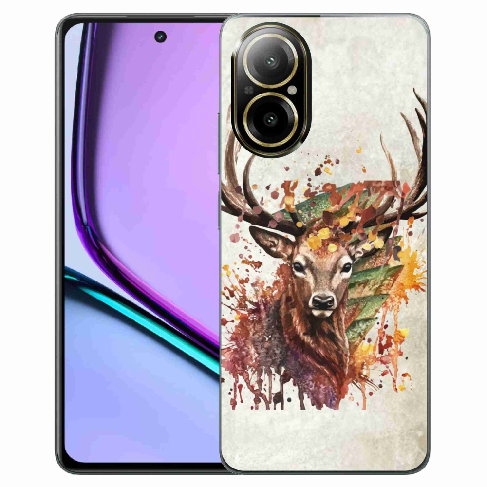 Gél tok mmCase a Realme C67 készülékhez - szarvas 1