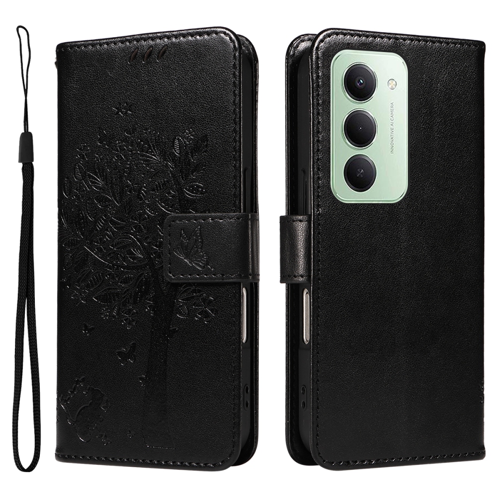 Fák könyve tok Xiaomi Redmi 15 4G (171mm) - fekete
