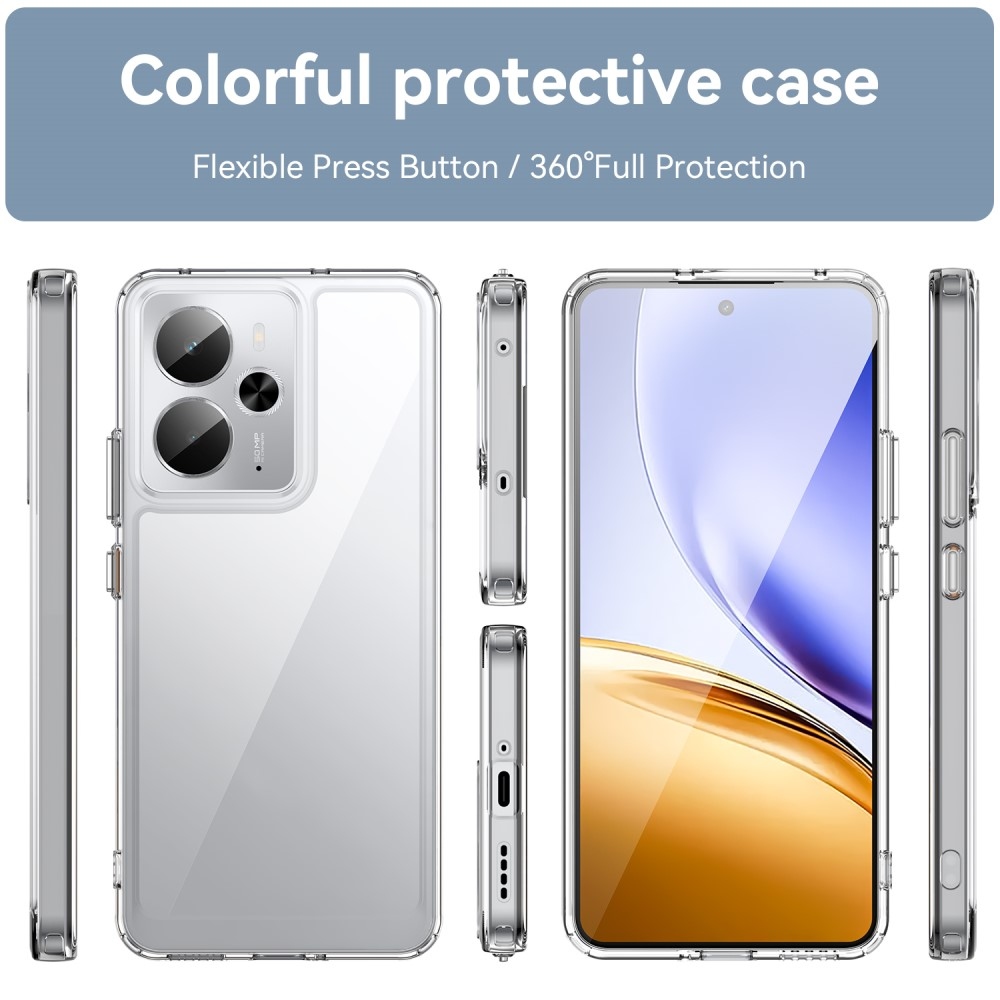 Gél tok fix hátlappal a Realme 14 5G/14T 5G készülékhez - átlátszó