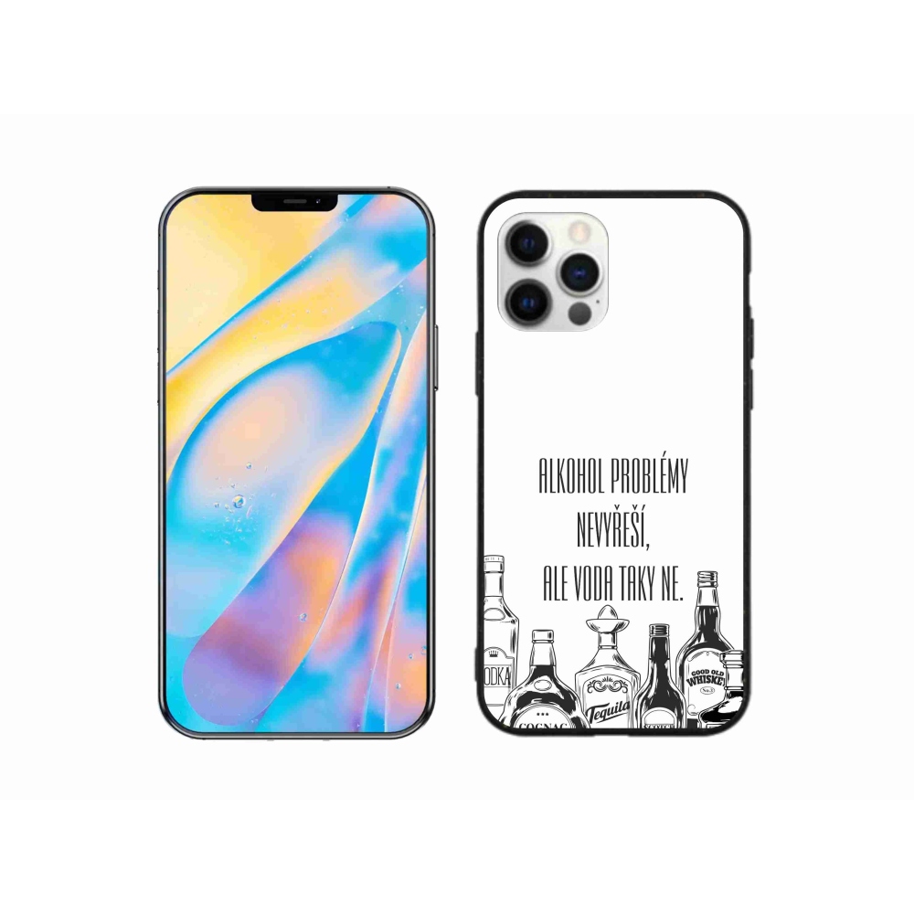 Gél borító mmCase iPhone 12 készülékhez - vicces szöveg fehér háttérrel