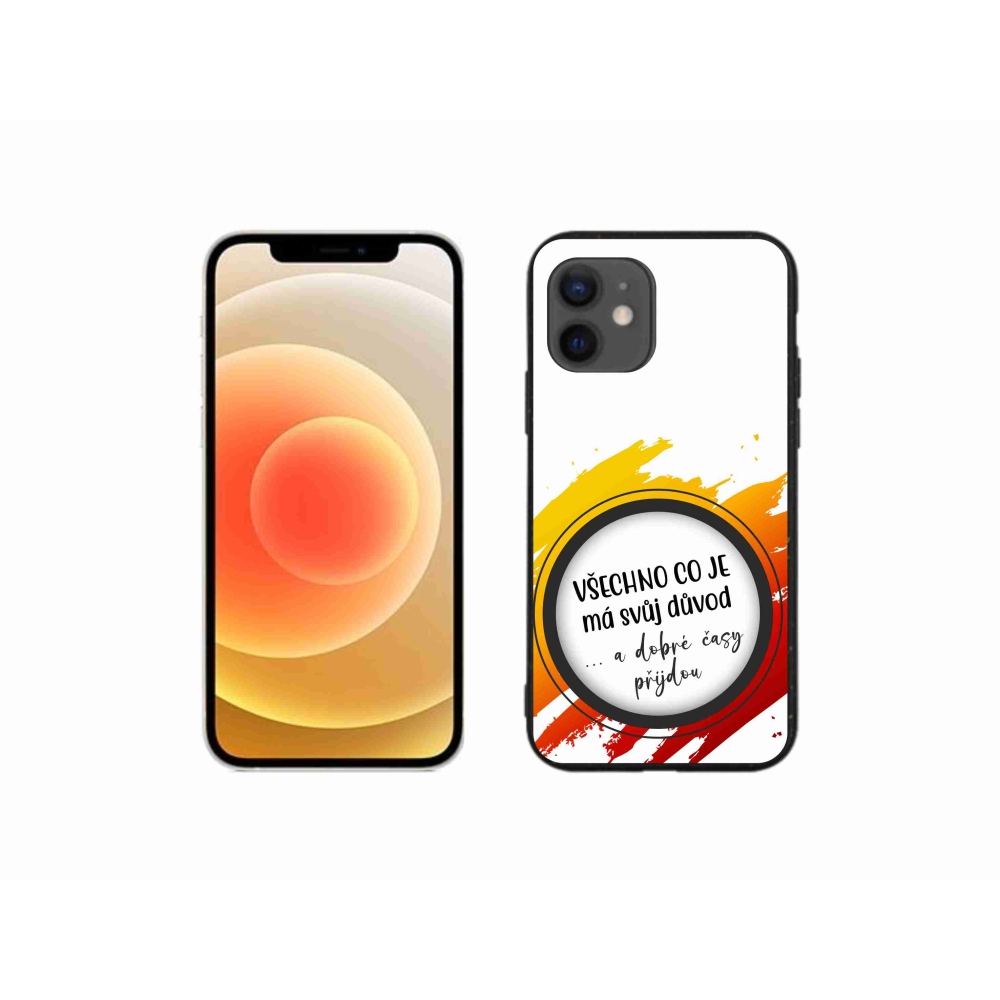 Gél borítás mmCase iPhone 12 mini készülékhez - idézet 3 fehér háttér