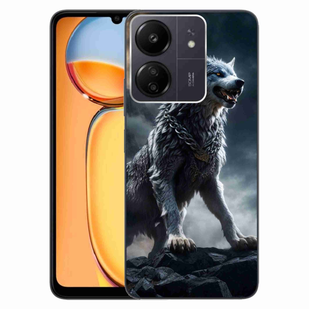 Gél borítás mmCase a Xiaomi Poco C65/Redmi 13C-hez - farkas 1