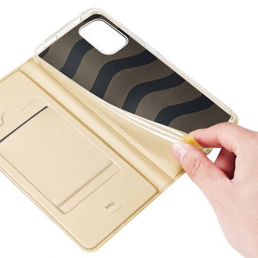 DUX könyv tok Xiaomi Redmi Note 10 4G/Redmi Note 10S/Poco M5s - arany színű