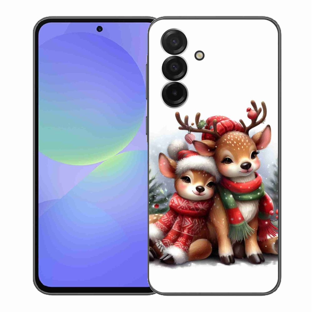 Zselés borítás mmCase Samsung Galaxy A36 5G - karácsonyi rénszarvashoz