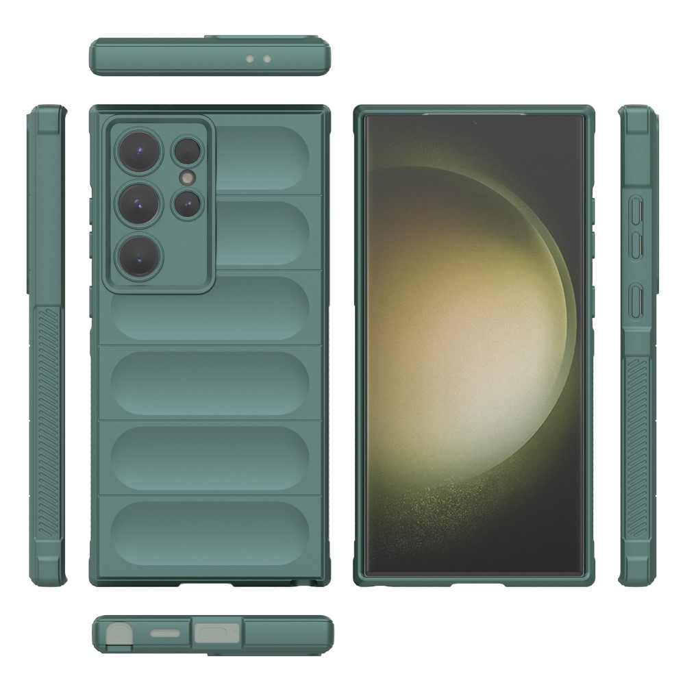 Rugg tartós zselés tok Samsung Galaxy S24 Ultra készülékhez - zöld