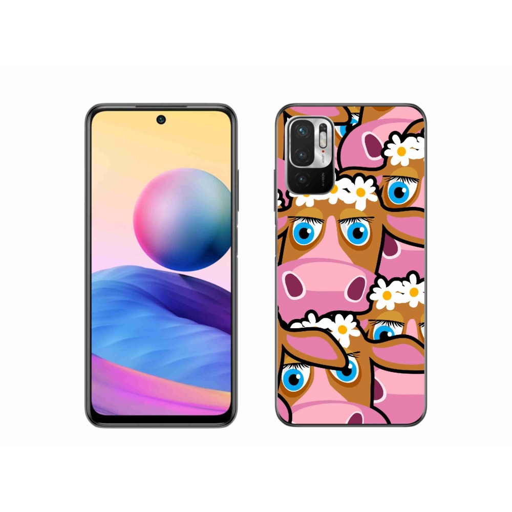 Gél borítás mmCase a Xiaomi Redmi Note 10 5G-hez - rajzfilm tehenek