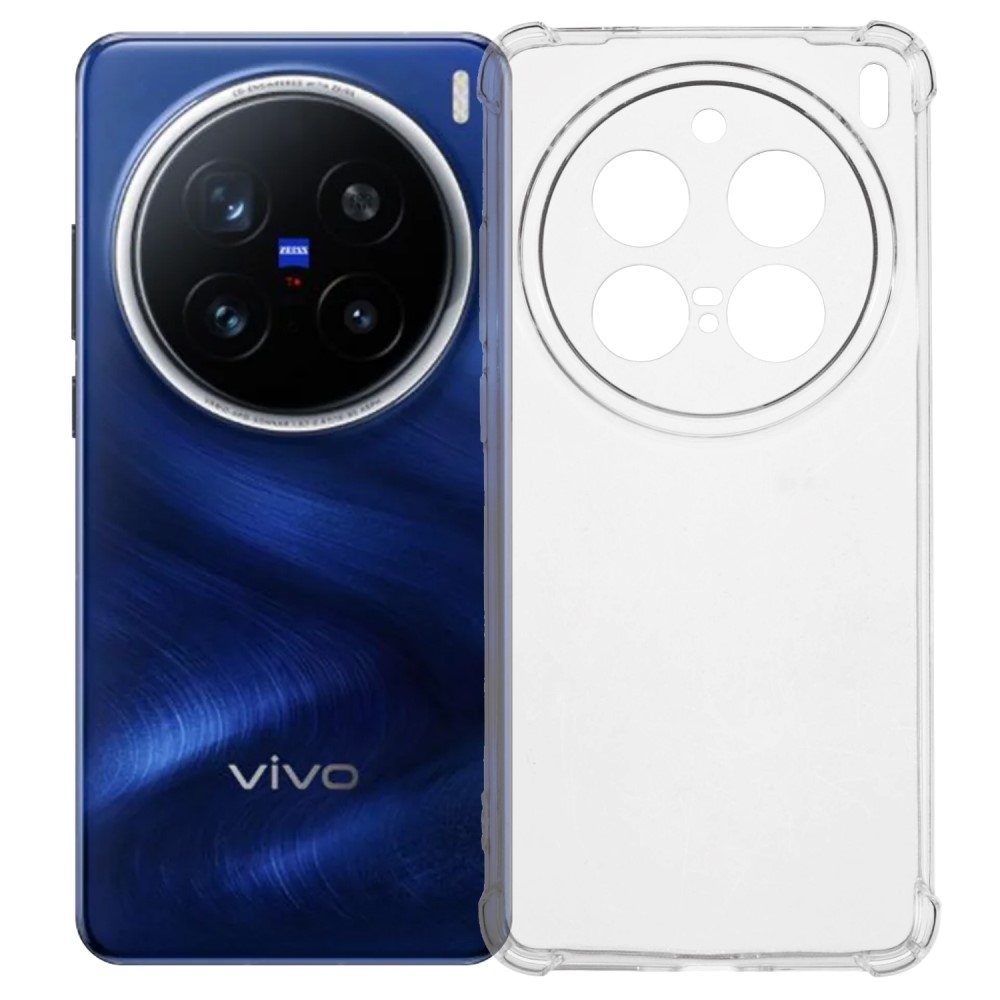 Átlátszó zselés tok megerősített sarkokkal a Vivo X200 Pro 5G számára