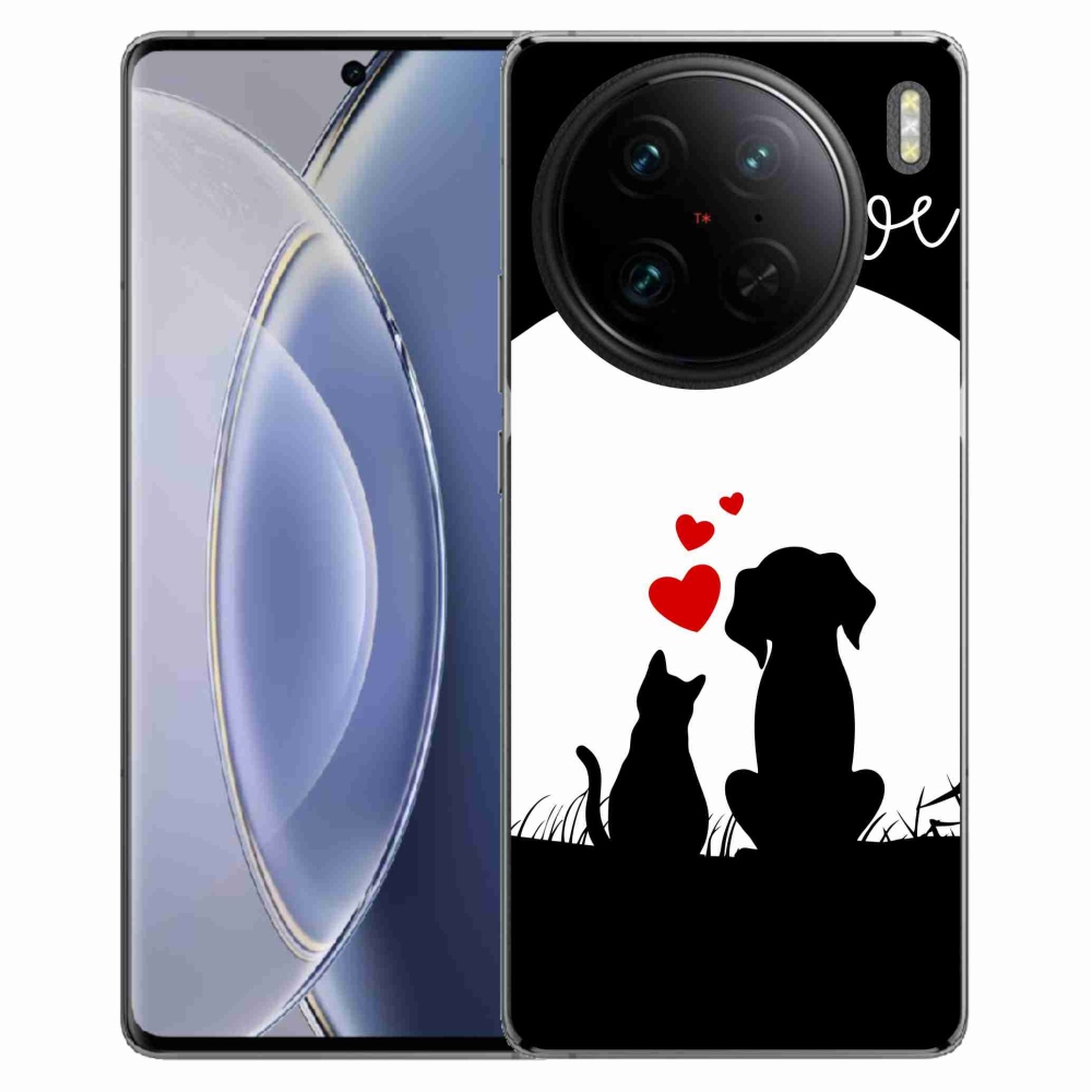Gél tok mmCase a Vivo X90 Pro számára - állatszerelem