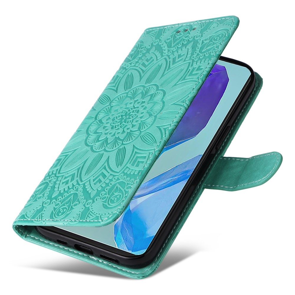 Napraforgó könyvtáska Samsung Galaxy M55 5G - teal - teal