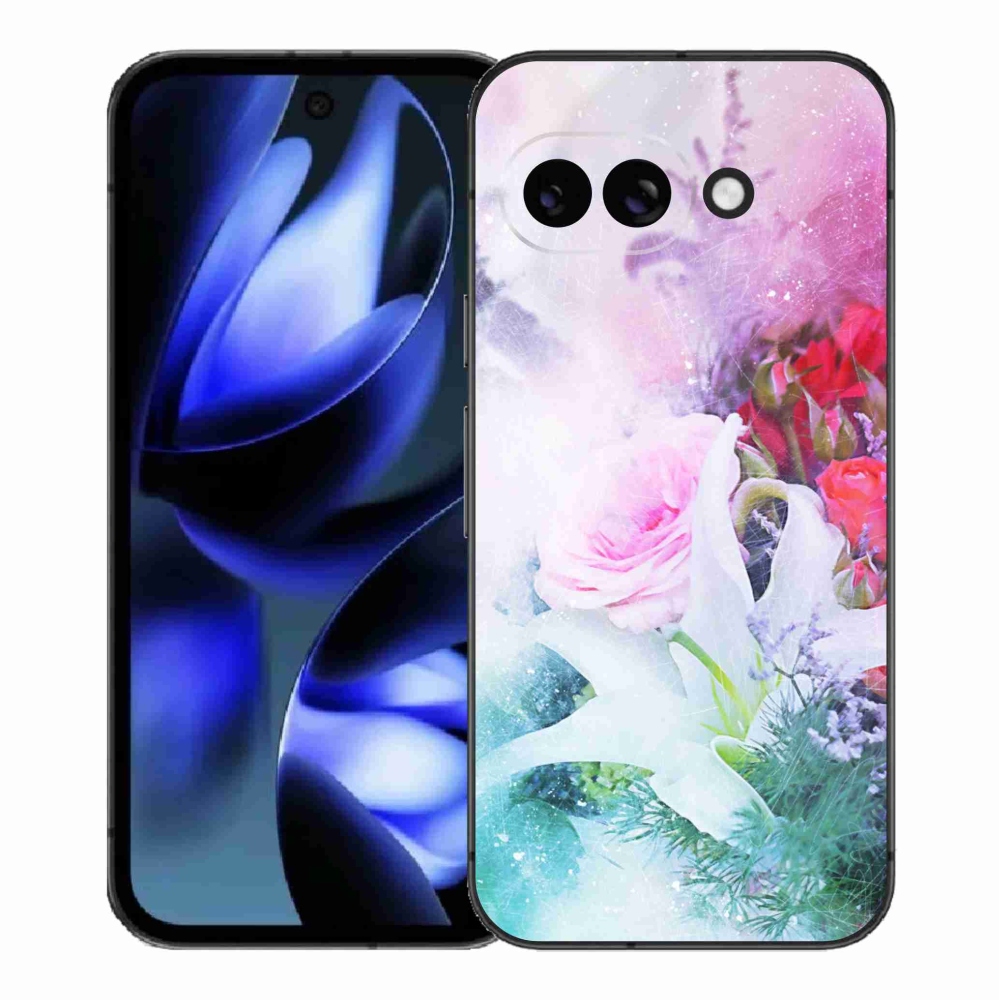 Gél borítás mmCase a Google Pixel 9a számára - virágok 4