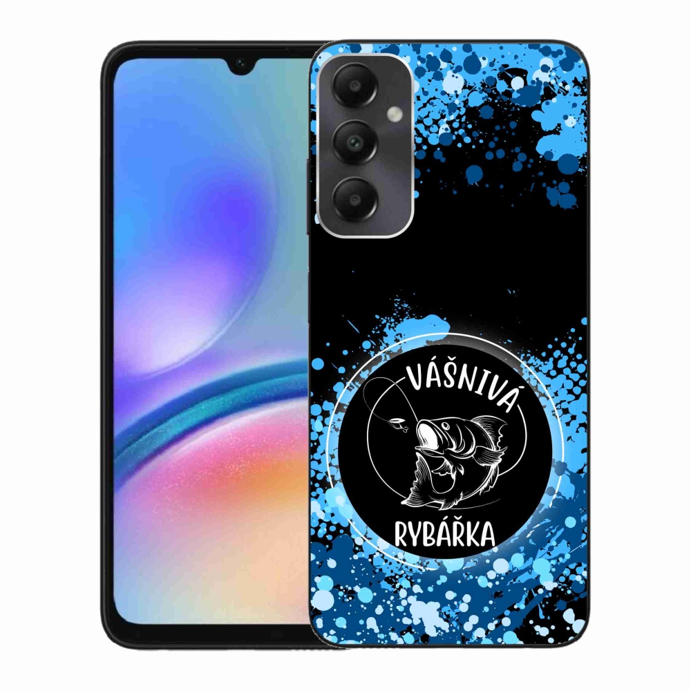 Gél borítás mmCase Samsung Galaxy A05s készülékhez - szenvedélyes halásznő fekete háttérrel