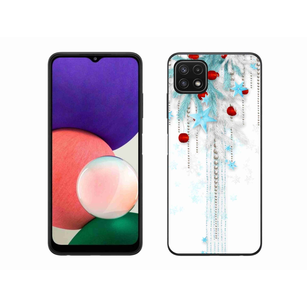 Gél borítás mmCase Samsung Galaxy A22 5G - karácsonyi dekorációk