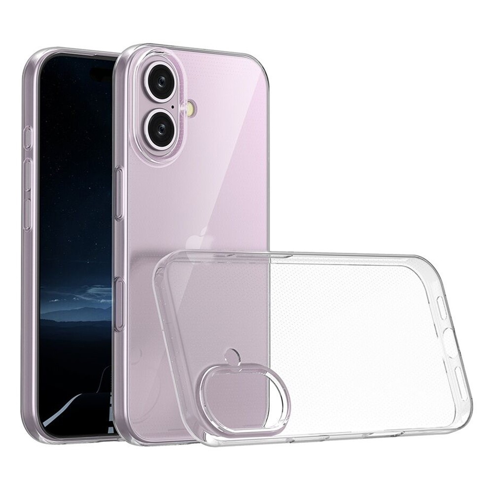 Átlátszó zselés tok iPhone 16 készülékhez - átlátszó