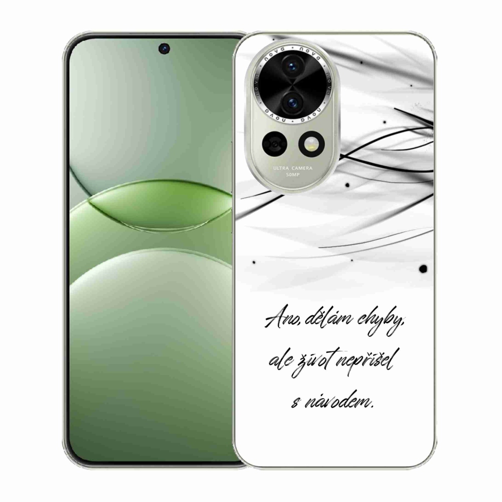 Gél borítás mmCase a Huawei Nova 13 5G-n - idézem fehér háttérrel