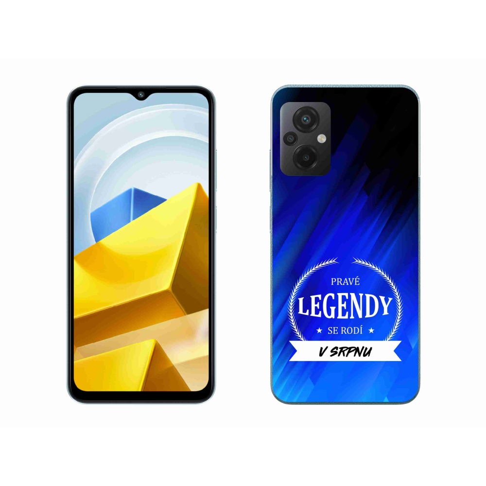 Gél borítás mmCase a Xiaomi Poco M5 4G-n - Legendák augusztusban kék háttérrel
