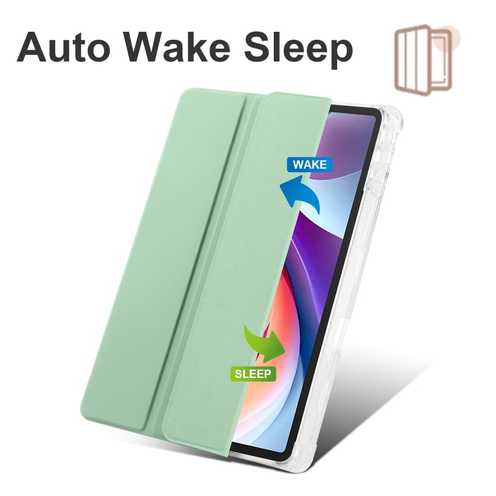 Ügyes záró tok Lenovo Tab M11/Tab K11 - zöld színben