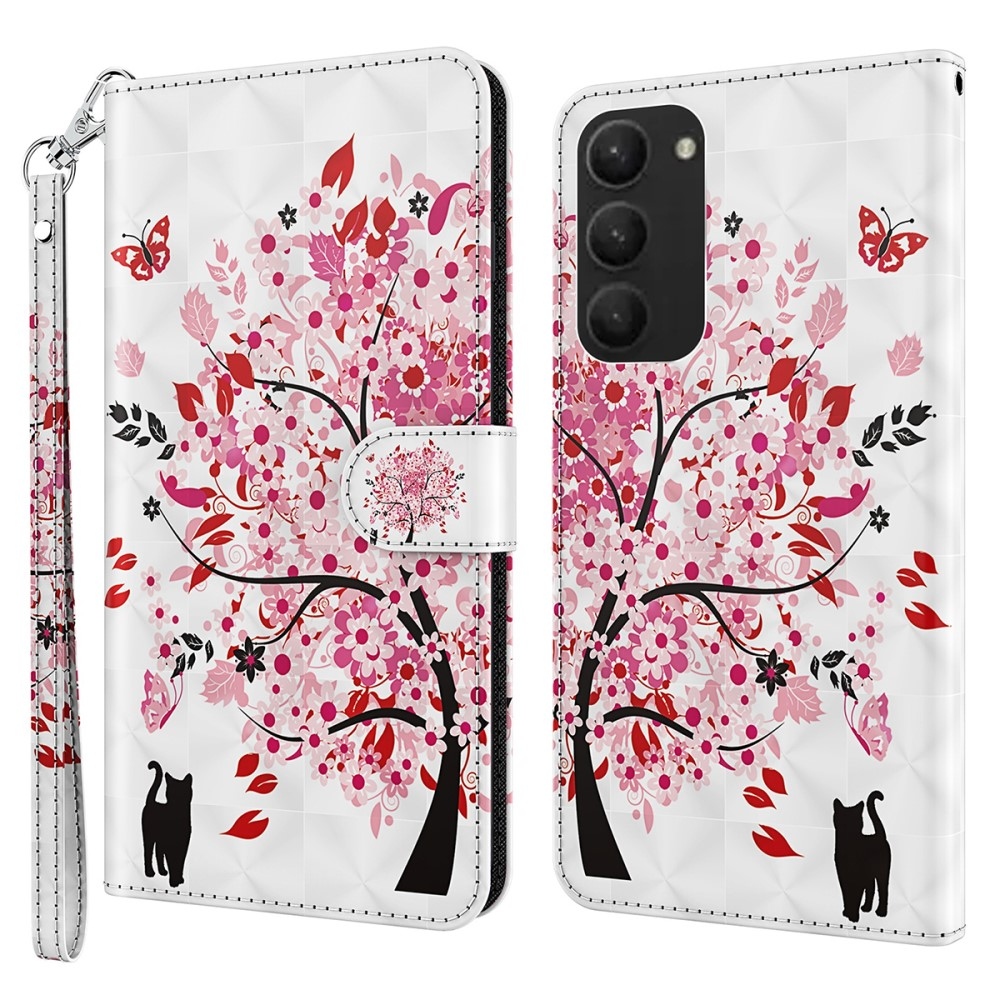 Nyomtatott könyv tok Samsung Galaxy S24+ készülékhez - virágzó fa