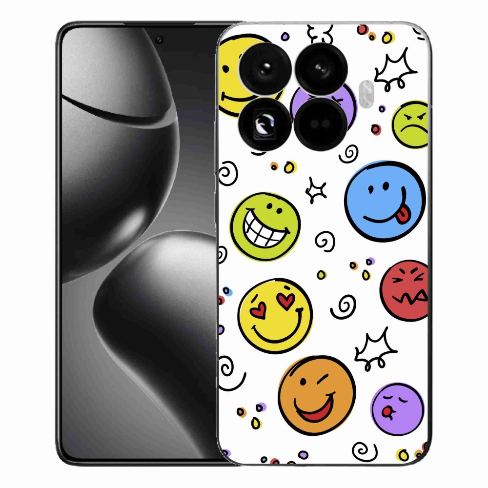Gél borítás mmCase a Xiaomi 15T Pro számára - smiley-k
