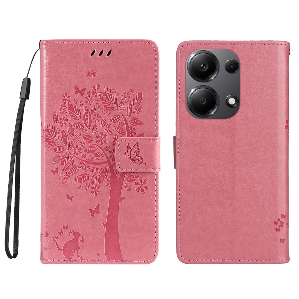 Fák könyve tok Xiaomi Redmi Note 13 Pro 4G/Poco M6 Pro - rózsaszínű