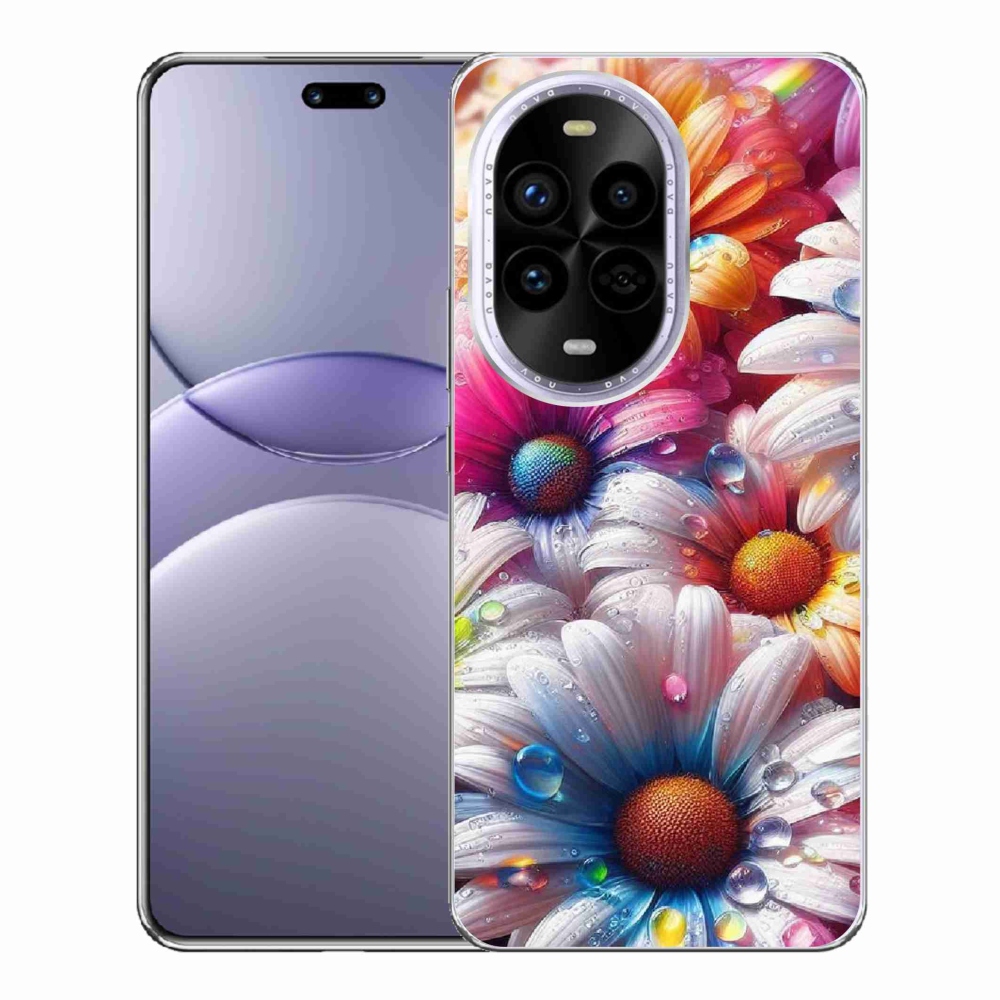 Gél borítás mmCase a Huawei Nova 13 Pro 5G-n - színes százszorszépek