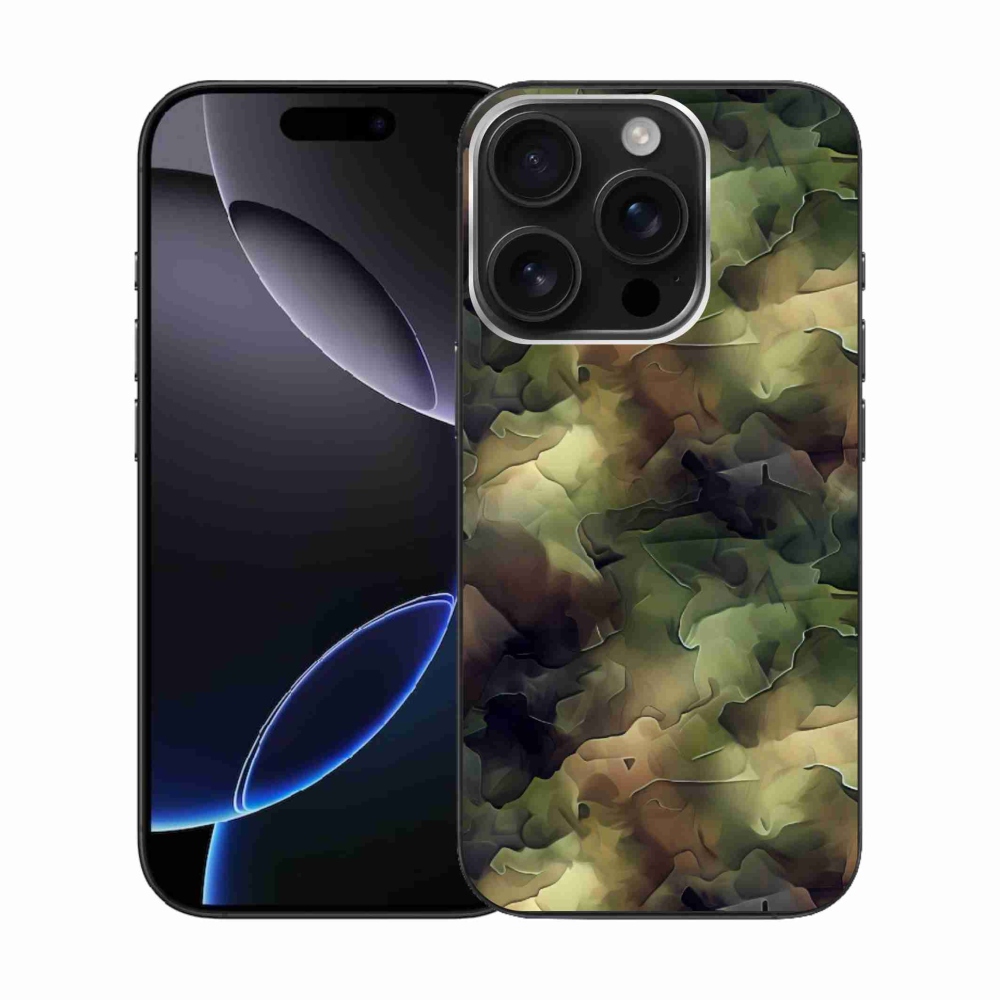 Zselés borítás mmCase iPhone 16 Pro készülékhez - terepszínű minta 10