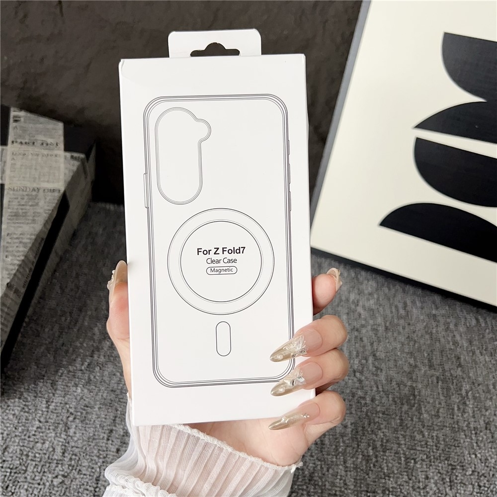 Akril műanyag borítás MagSafe-rel a Samsung Galaxy Z Fold7 5G készülékre - átlátszó