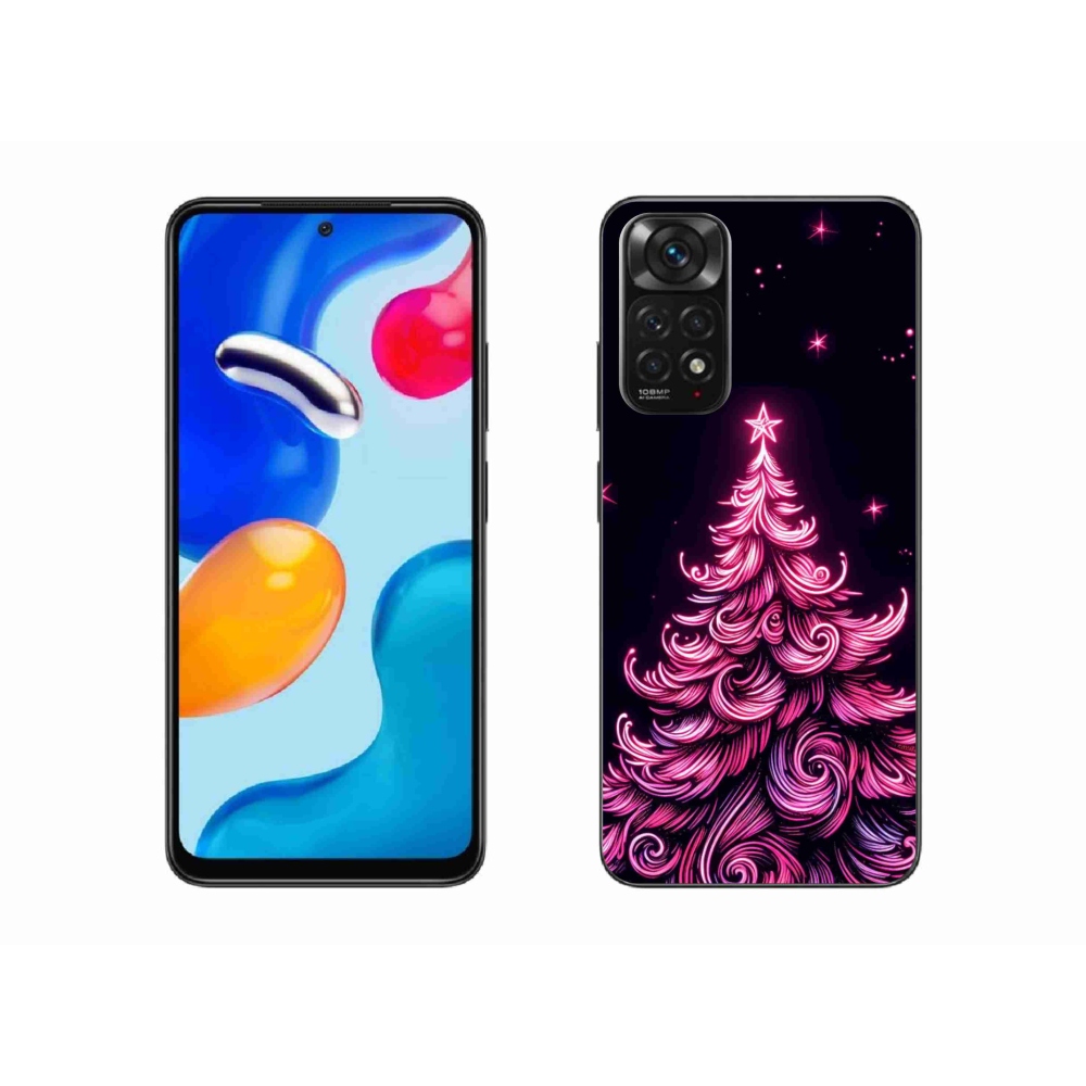 Gél borítás mmCase a Xiaomi Redmi Note 11S 4G-hez - neon karácsonyfa 2
