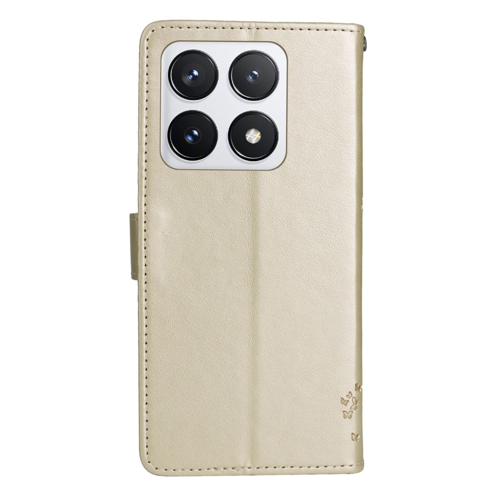 Fák könyve tok Xiaomi 14T Pro - arany színű