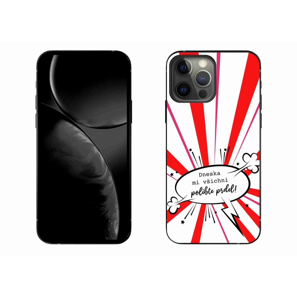 Gél borítás mmCase iPhone 13 Pro Max 6.7 készülékhez - vicces szöveg 15 fehér háttér