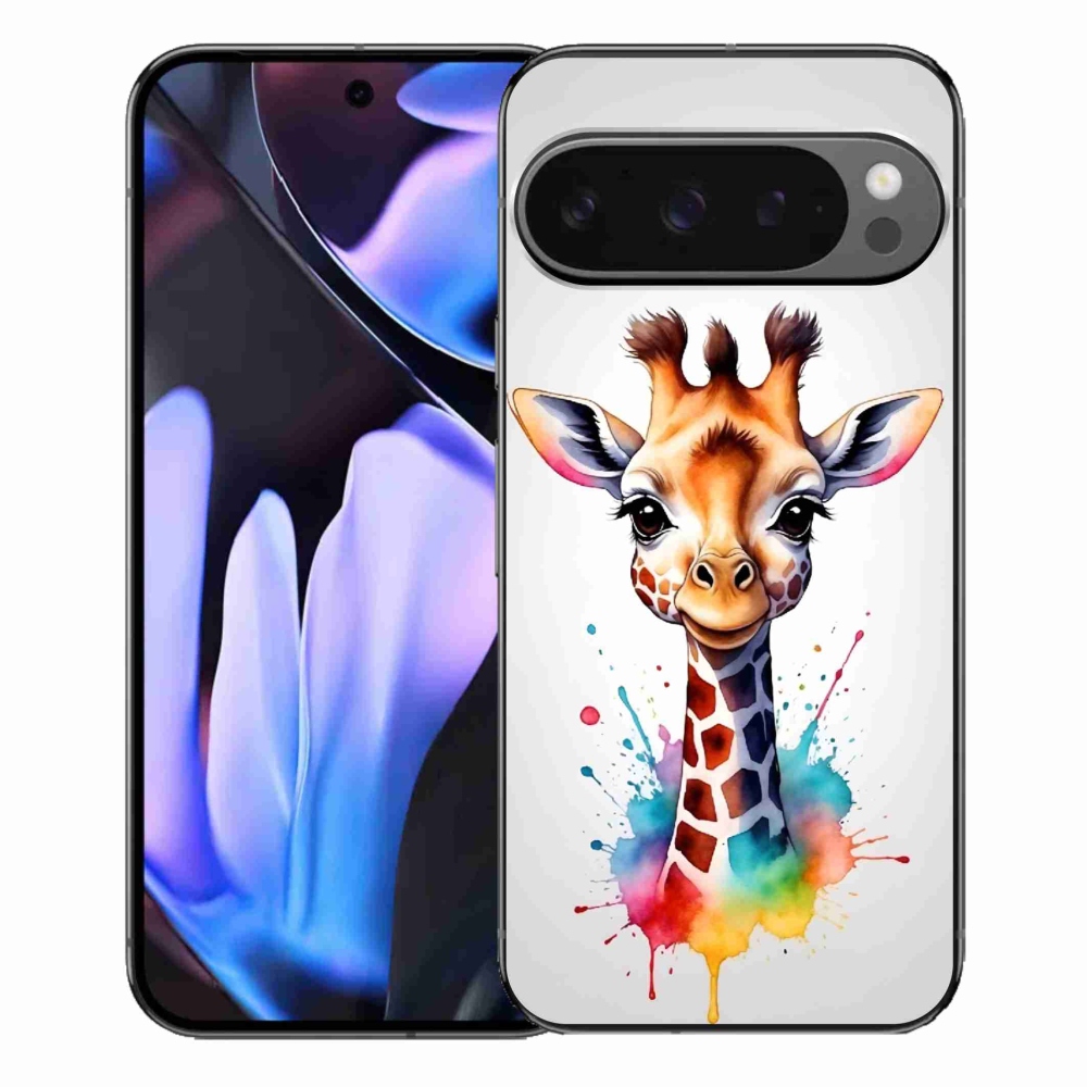 Zselés borítás mmCase a Google Pixel 9 Pro XL-hez - zsiráf 1
