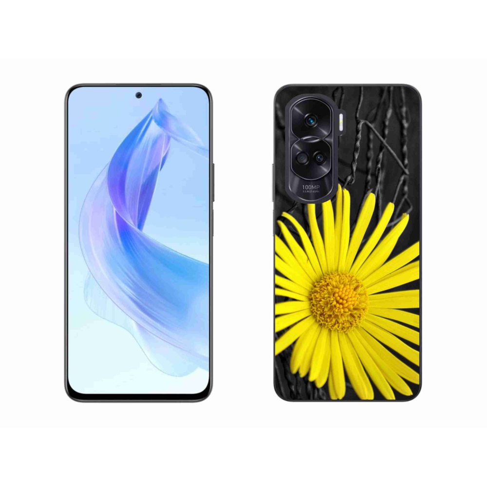Zselés tok mmCase a Honor 90 Lite készülékhez - sárga virág