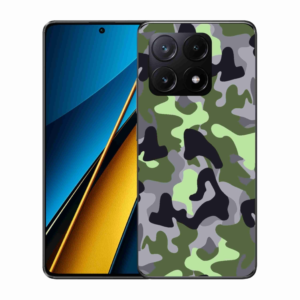 Gél borítás mmCase a Xiaomi Poco X6 Pro 5G számára - álcázó minta 7