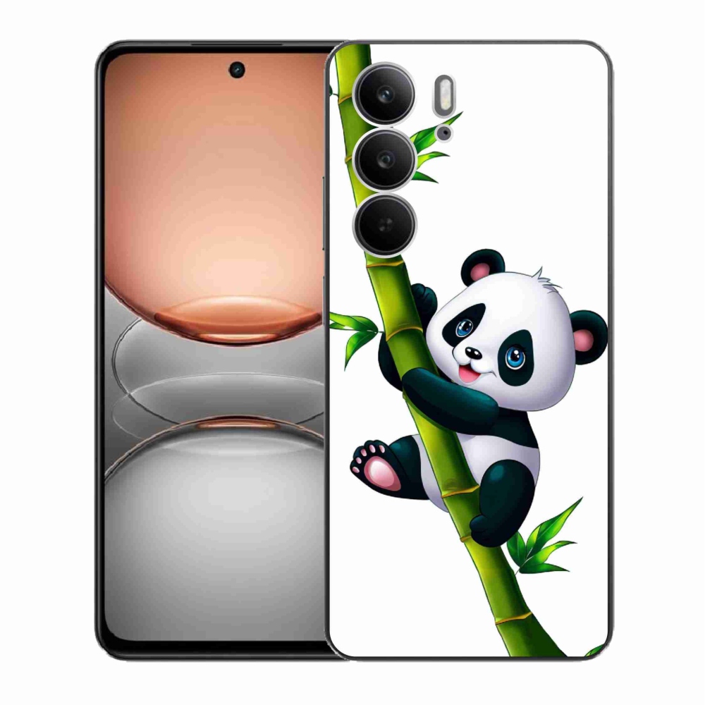 Gél borítás mmCase a Realme C75 készülékhez - bambusz pandával