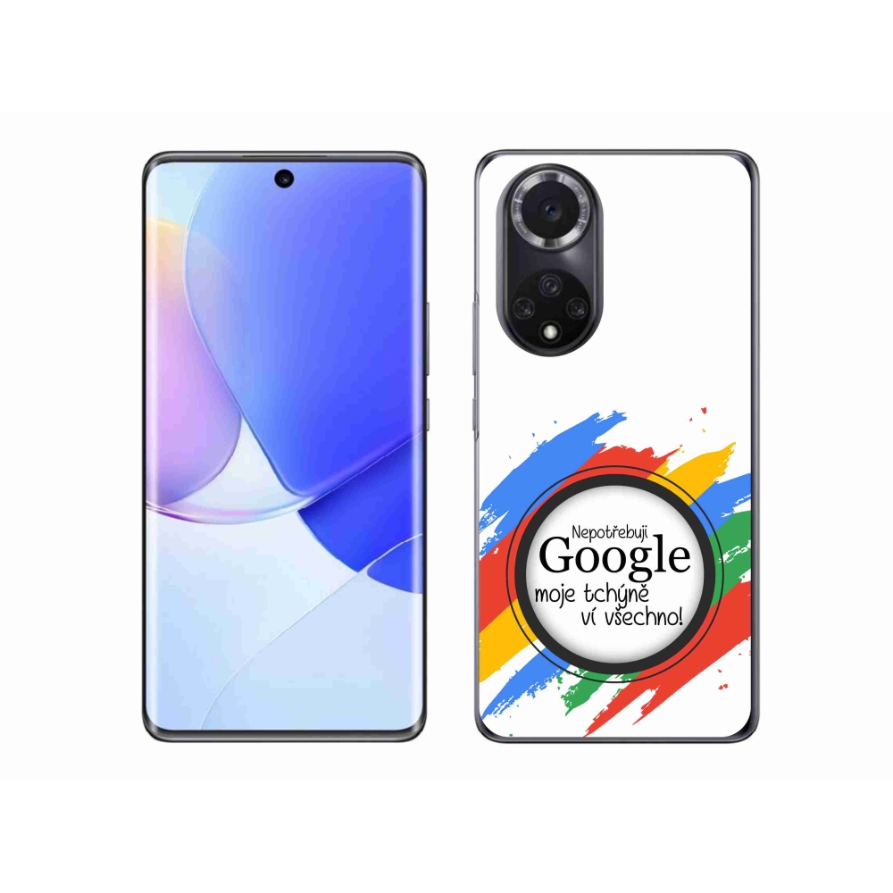 Gél borító mmCase a Huawei Nova 9 - anyós tudja, minden fehér háttérrel