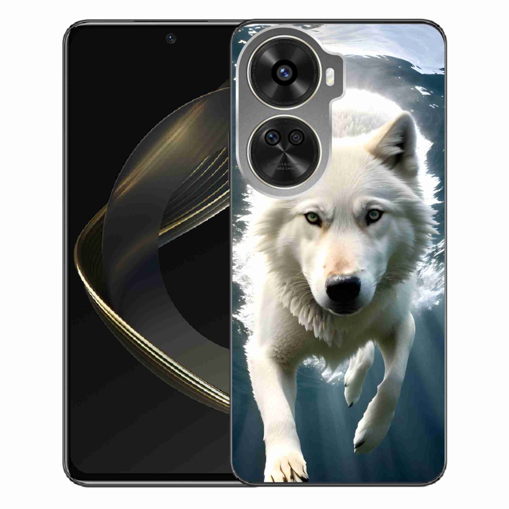 Zselés borítás mmCase a Huawei Nova 12 SE-hez - fehér farkas