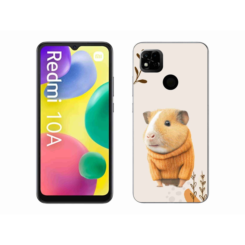 Gél borítás mmCase a Xiaomi Redmi 10A számára - tengerimalac a pulóverben