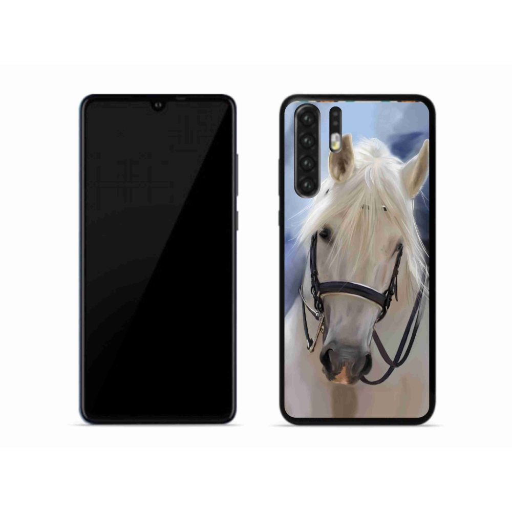 Gél borítás mmCase a Huawei P30 Pro készülékhez - fehér ló