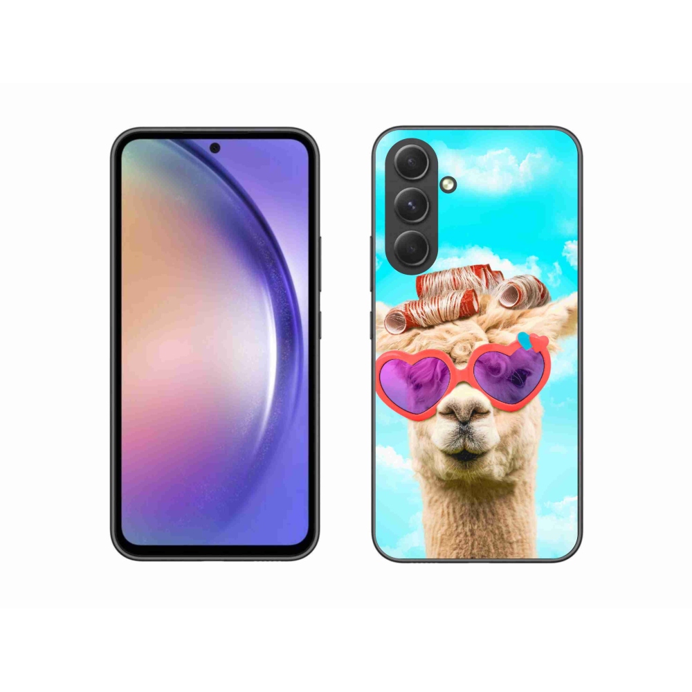 Zselés borítás mmCase Samsung Galaxy A54 5G - szemüveges láma