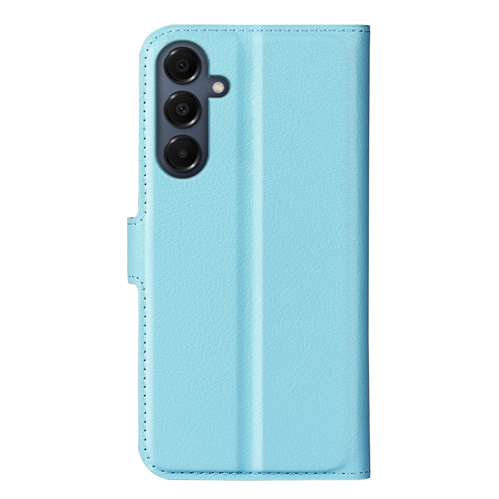 Litchi könyv tok Samsung Galaxy A17 5G - kék