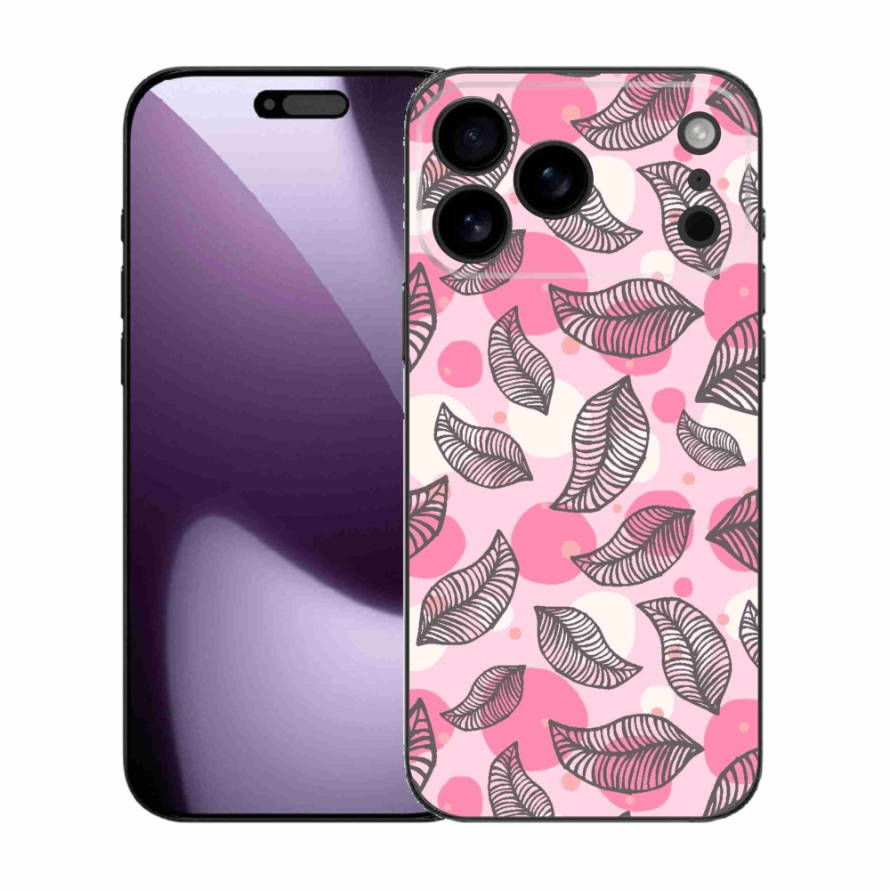 Zselés borítás mmCase iPhone 17 Pro Max készülékhez - rajzfilmes hulló levelek