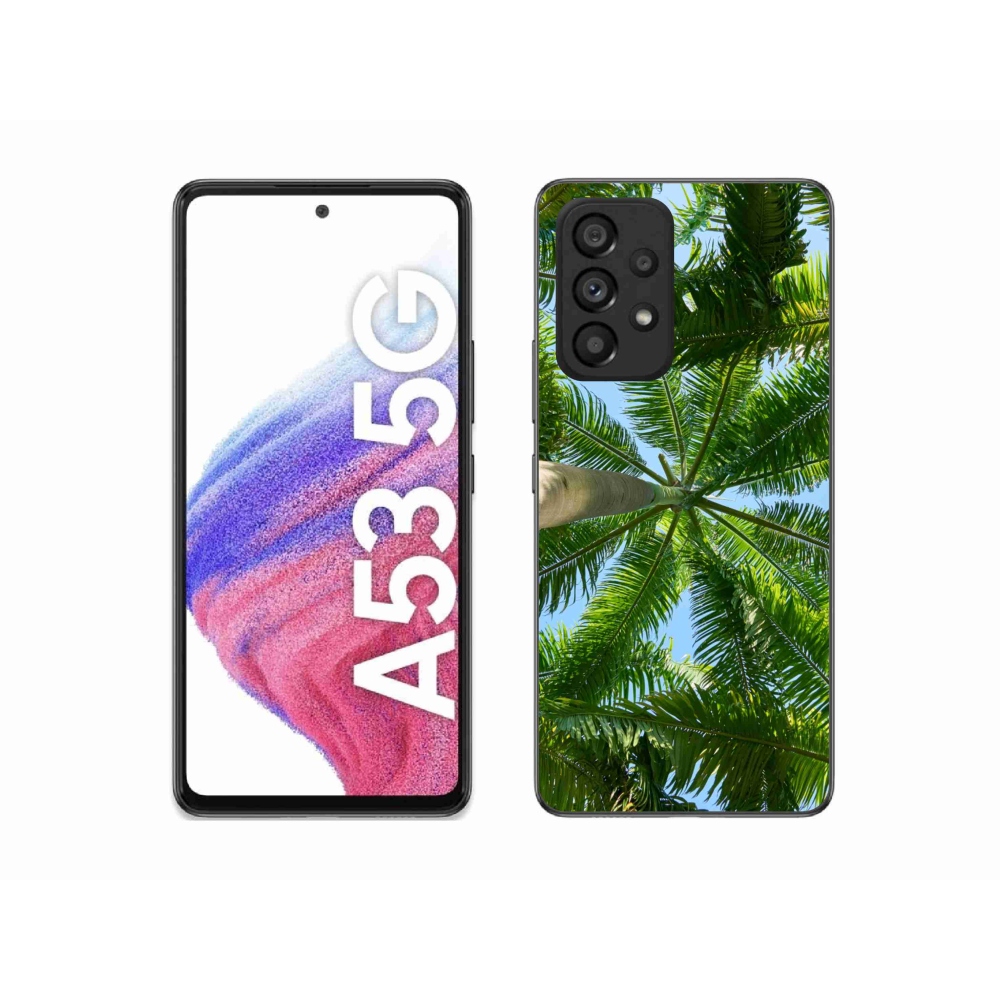 Gél borítás mmCase Samsung Galaxy A53 5G - pálmafa - Samsung Galaxy A53 5G számára