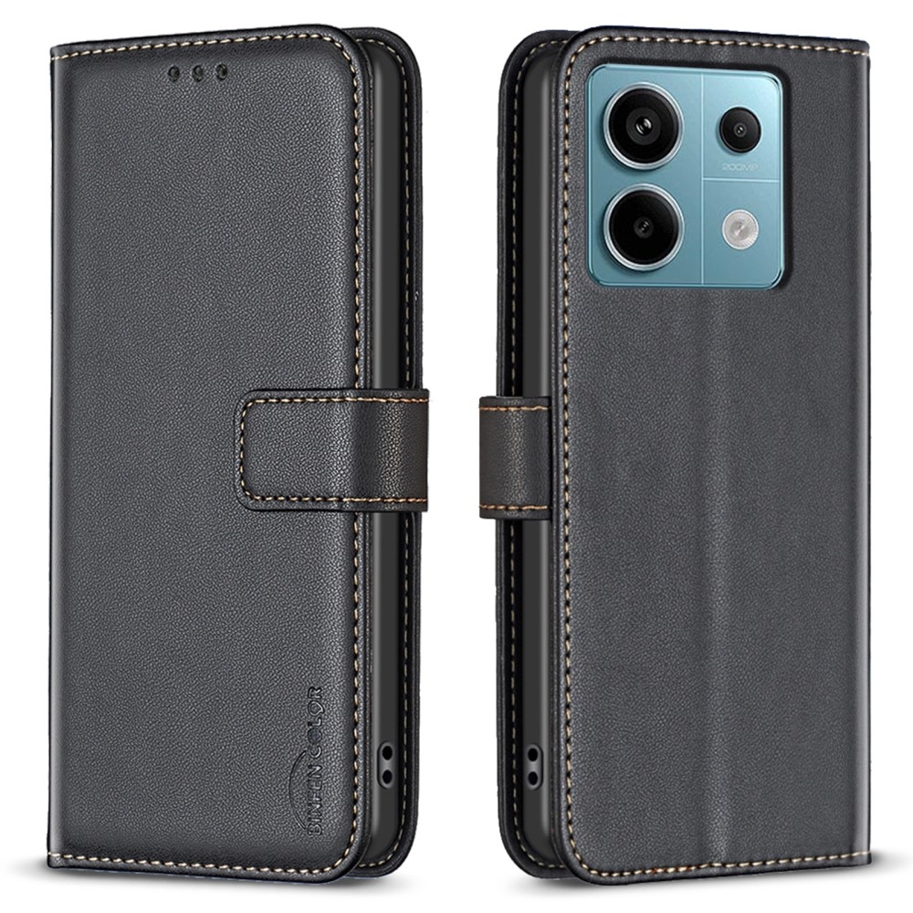 BNF könyvtáska Xiaomi Redmi Note 13 Pro 4G/Poco M6 Pro - fekete