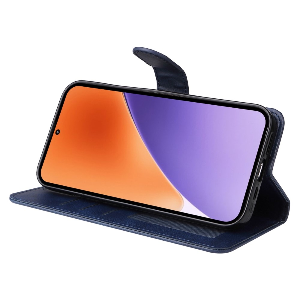 Vérrögök könyv tok Xiaomi 15 - kék