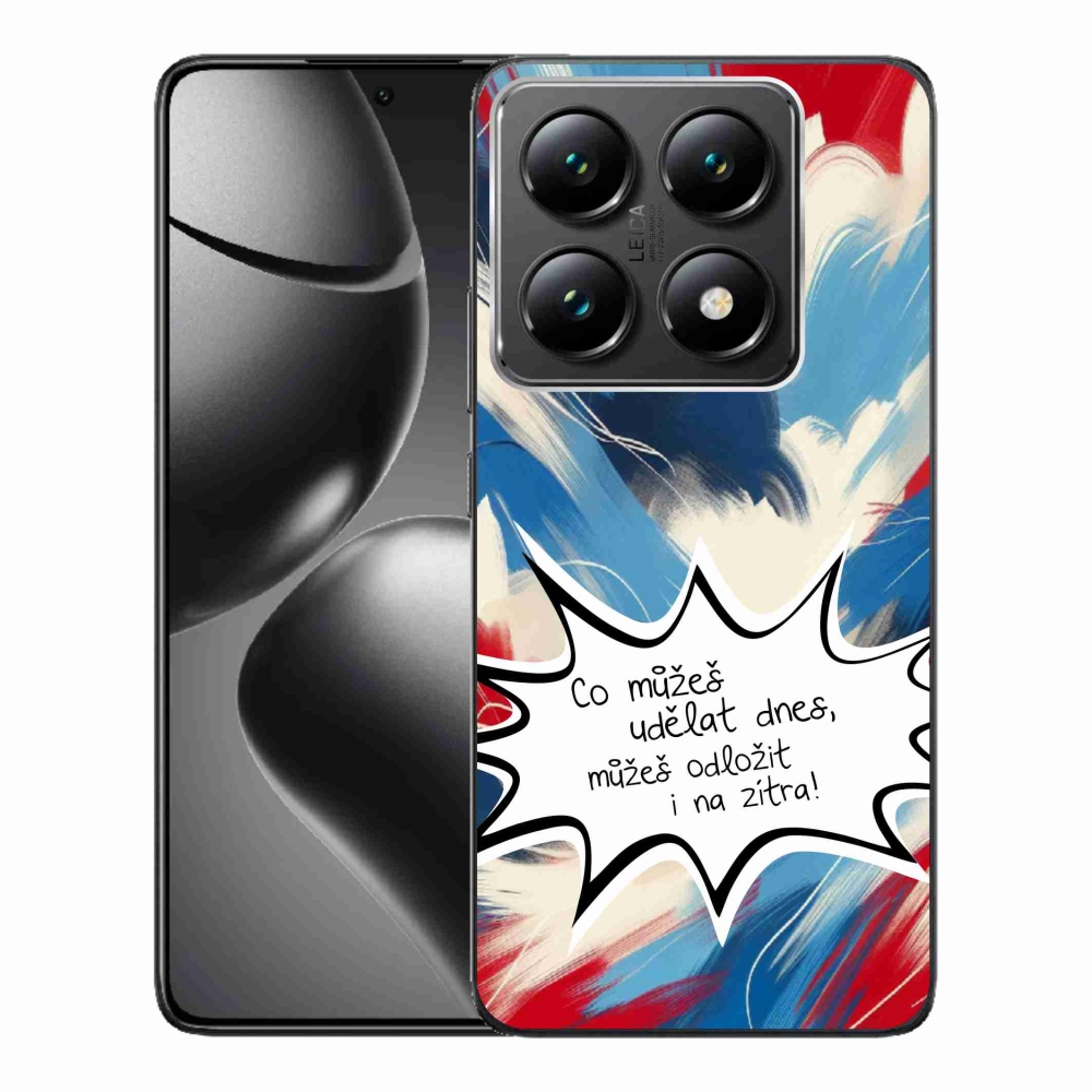 Gél borító mmCase a Xiaomi 14T Pro számára - vicces szöveg 9 fehér háttér