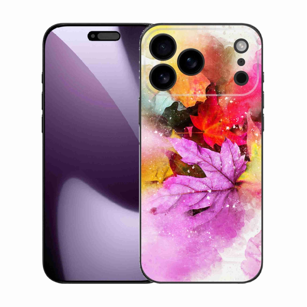 Gél borítás mmCase iPhone 17 Pro Max készülékhez - színes levelek