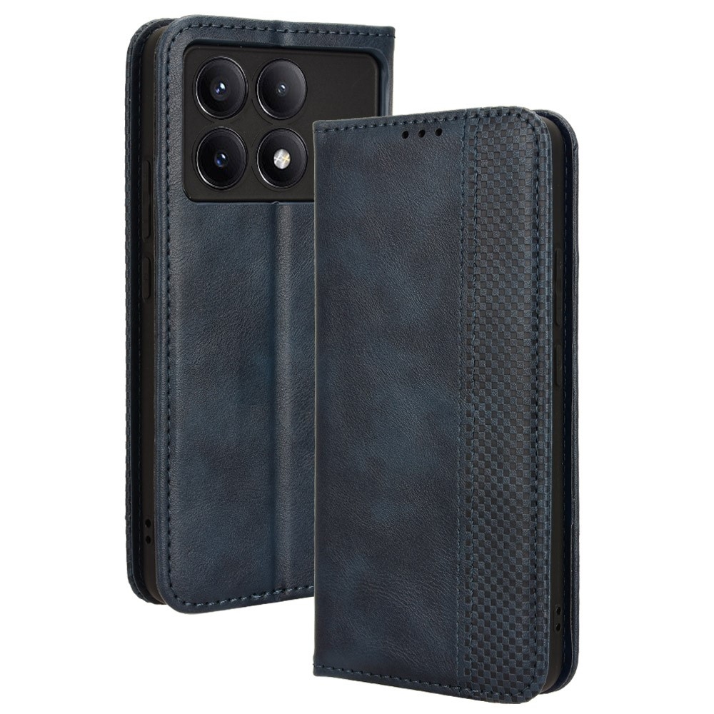 Vintage könyv tok a Xiaomi Poco X6 Pro 5G-hez - sötétkék