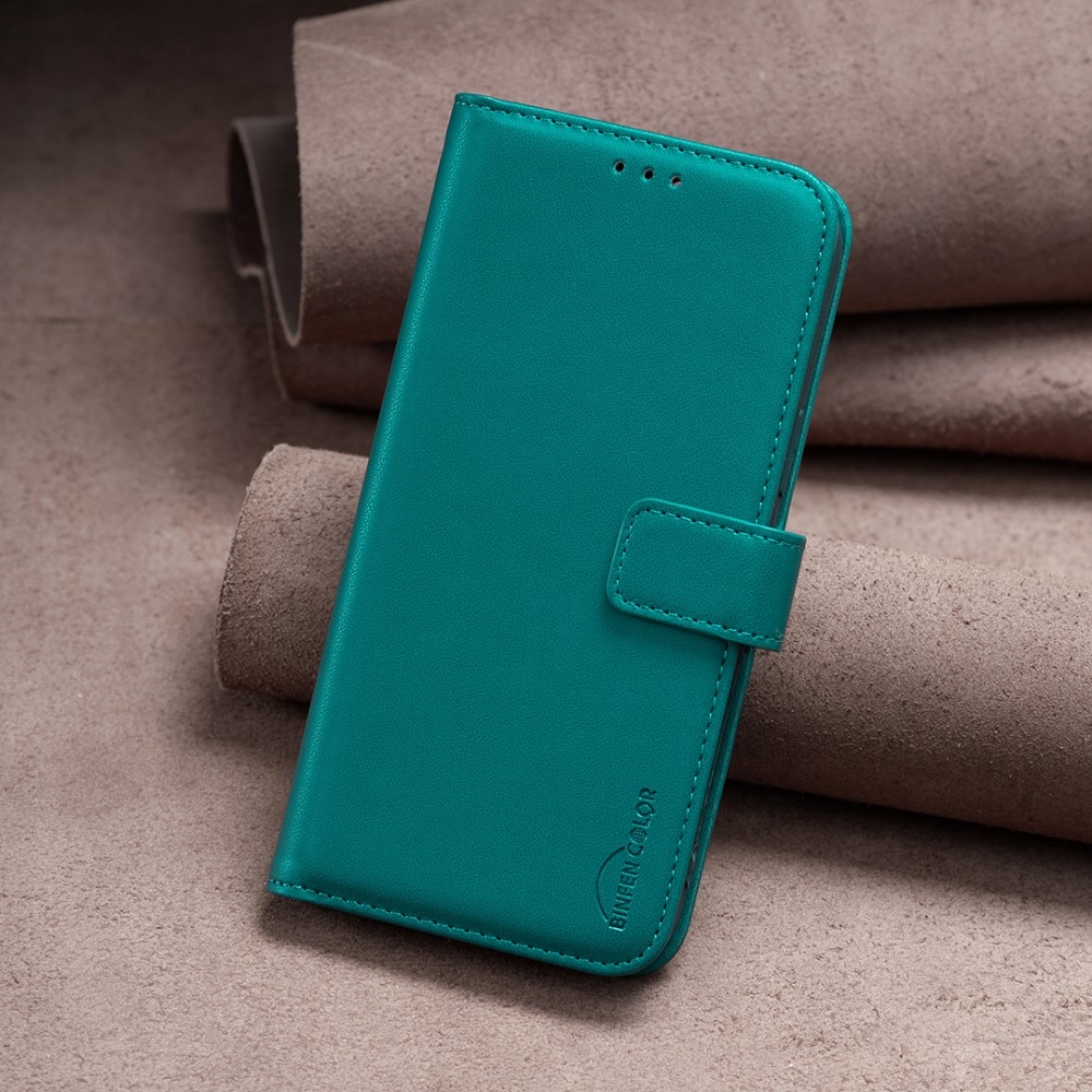 BNF könyvtáska a Realme GT 6 5G/GT 6T 5G készülékhez - zöld